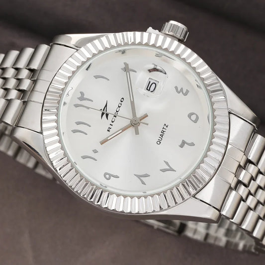 Men’s Luxury Quartz Watch – Stainless Steel, Business & Sport Style