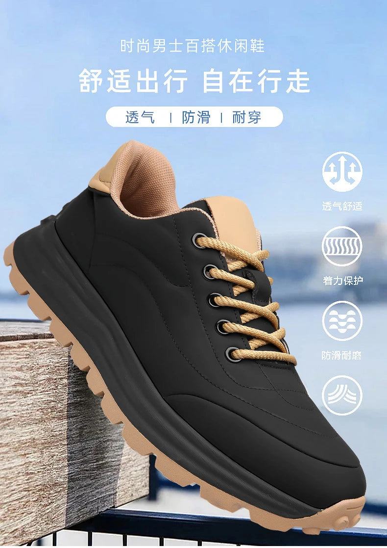 Men’s Breathable Sports Shoes – Soft Sole, Comfortable Casual Sneakers (Size 38-44)