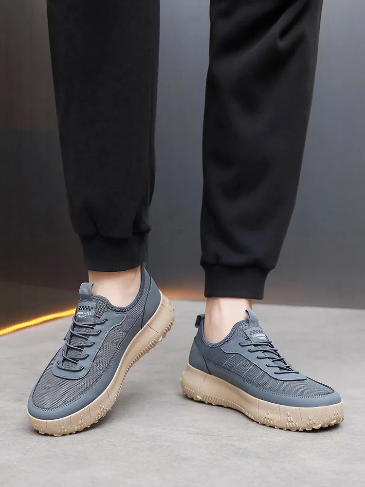 Men’s Casual Sports Shoes – Comfortable, Breathable, Round-Toe, Soft-Soled, Fashionable & Versatile Footwear.