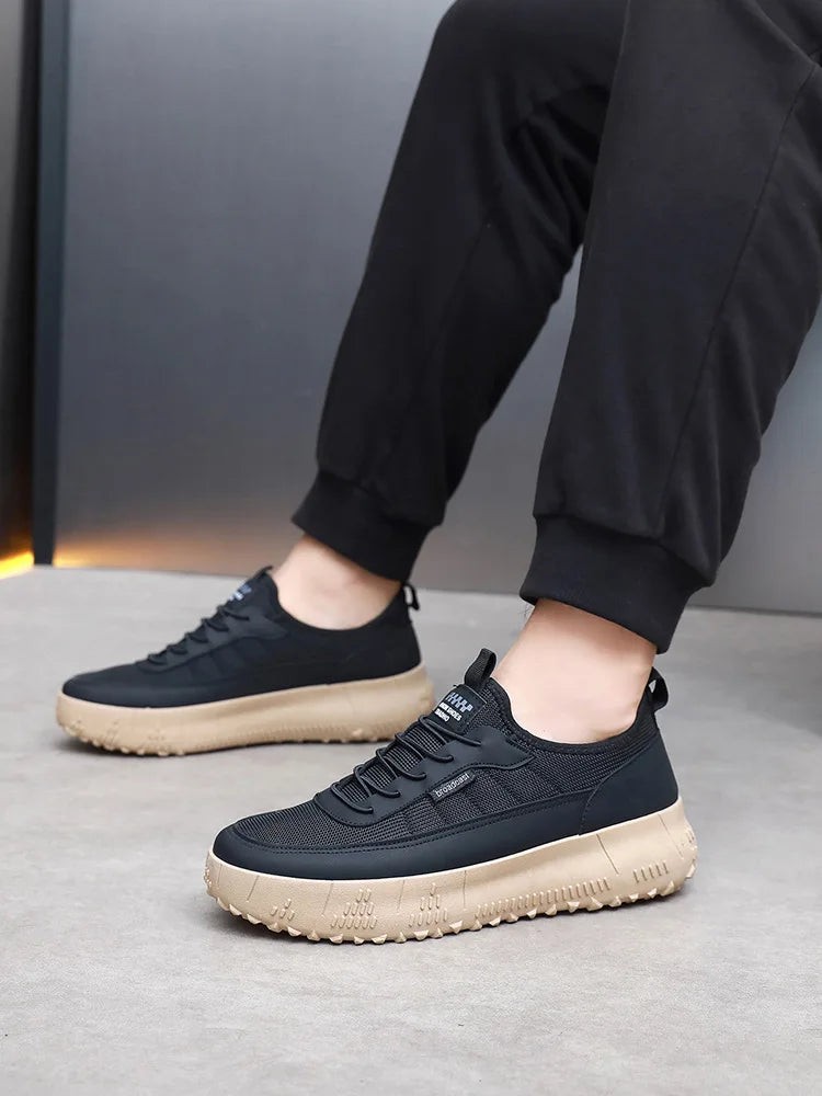 Men’s Casual Sports Shoes – Comfortable, Breathable, Round-Toe, Soft-Soled, Fashionable & Versatile Footwear.