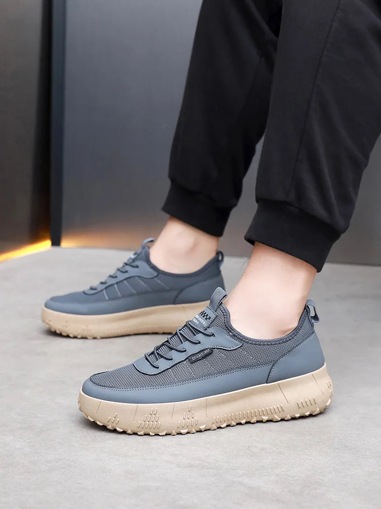 Men’s Casual Sports Shoes – Comfortable, Breathable, Round-Toe, Soft-Soled, Fashionable & Versatile Footwear.