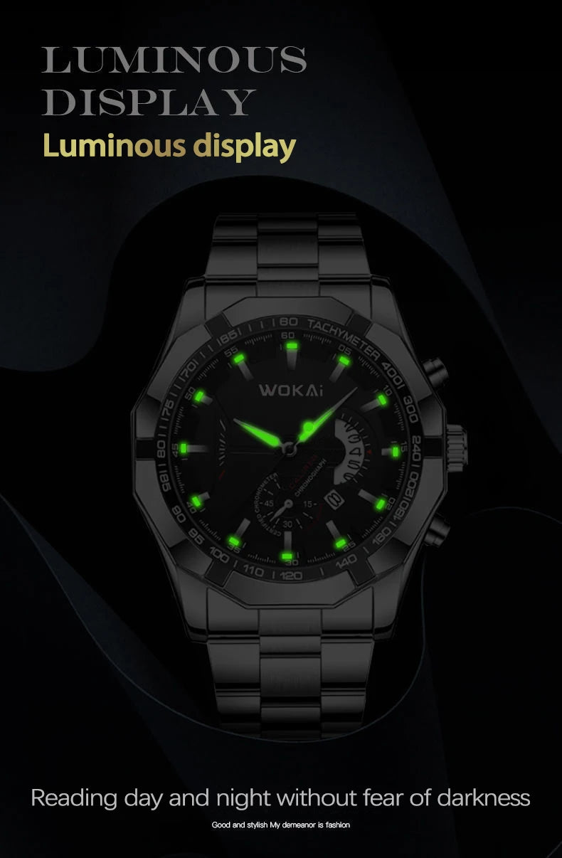 UTHAI CQ277 Men’s Business Quartz Watch – Calendar Luxury Gift