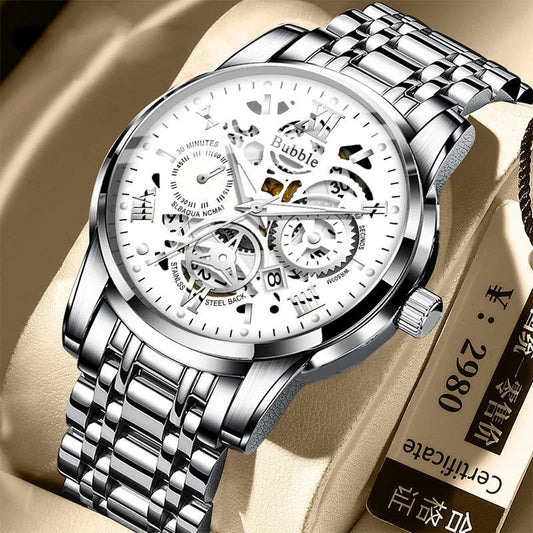 UTHAI Men’s Luxury Quartz Watch – Waterproof Roman Dial, Versatile Style