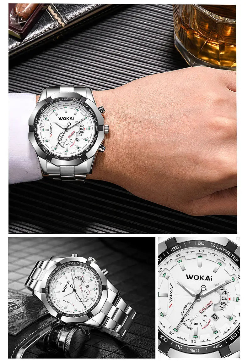 UTHAI CQ277 Men’s Business Quartz Watch – Calendar Luxury Gift