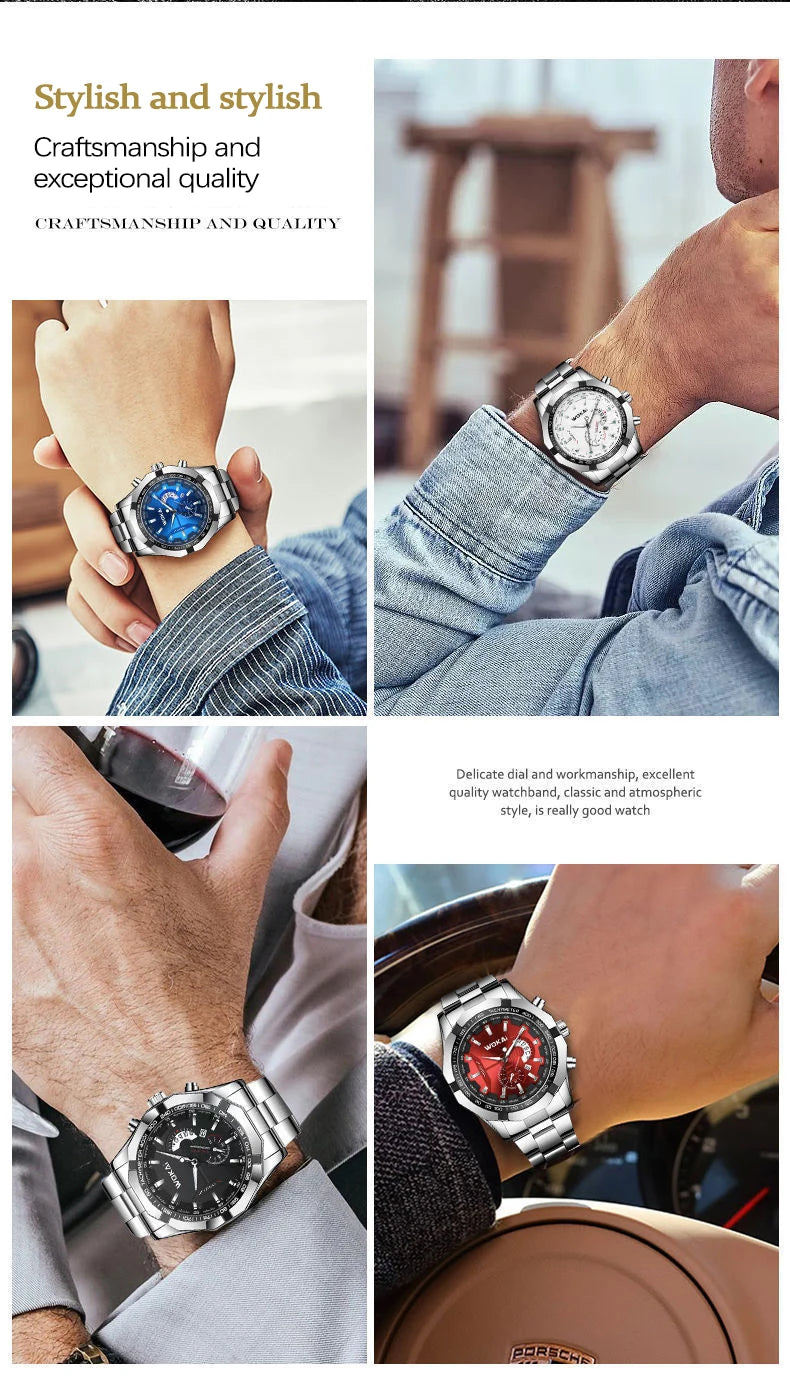 UTHAI CQ277 Men’s Business Quartz Watch – Calendar Luxury Gift
