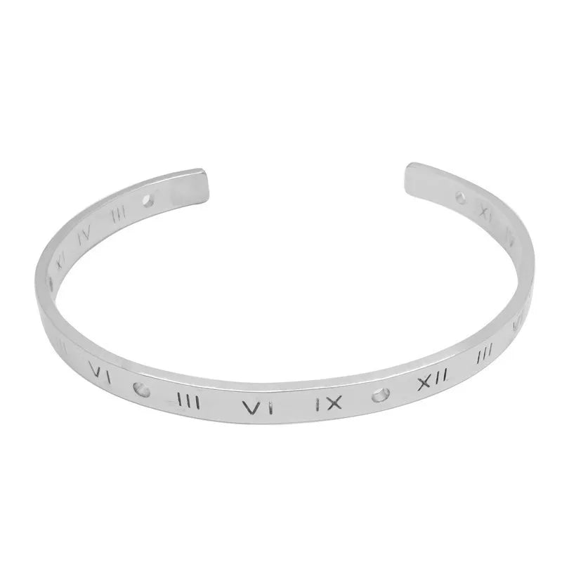 Fashion Crystal Bangle – Stainless Steel Charm Bracelet Gift