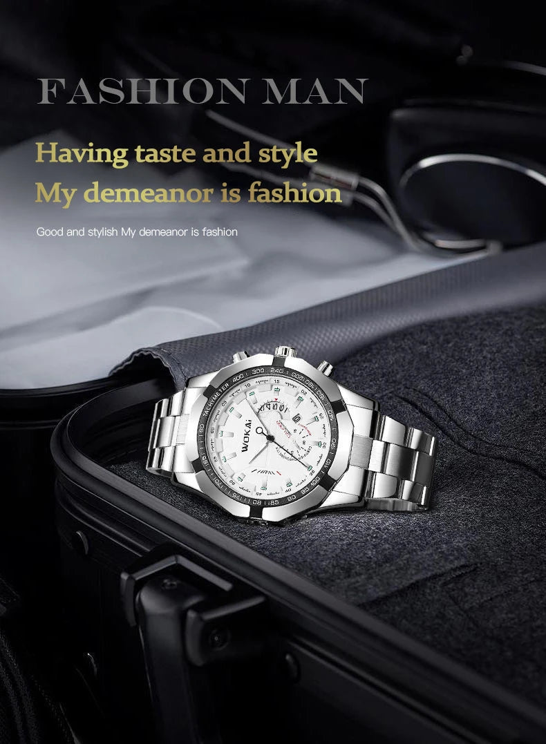 UTHAI CQ277 Men’s Business Quartz Watch – Calendar Luxury Gift