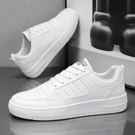 Men's Shoes Explosion Thick Soled Leather Small White Shoes Men's Trendy Shoes with Fashion Board Shoes Street Casual Shoes