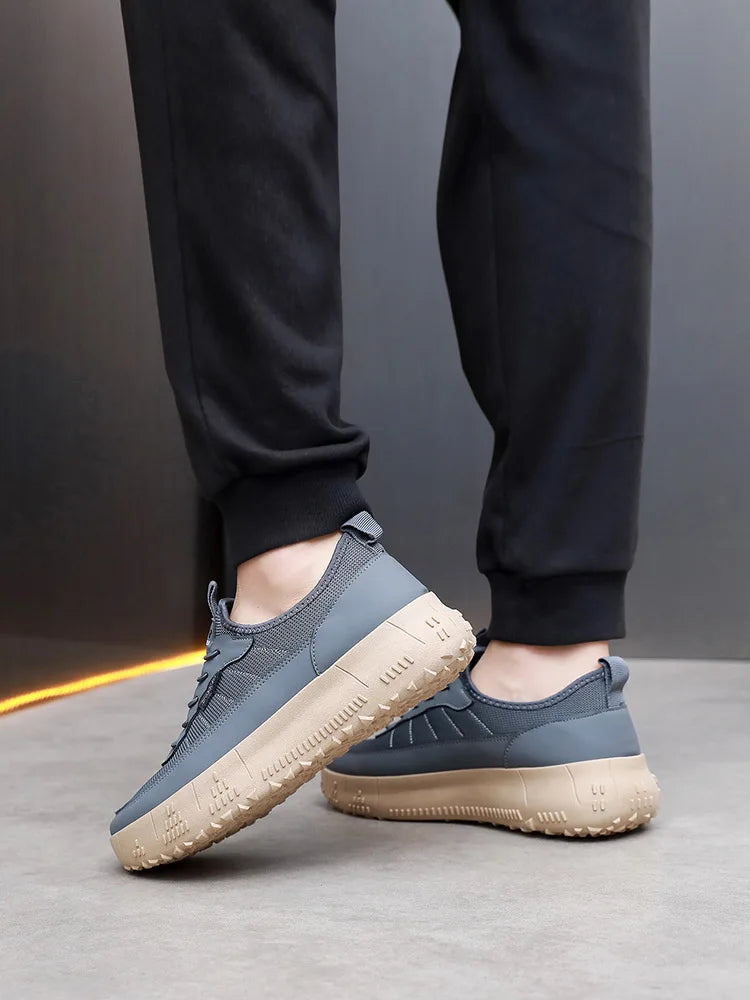 Men’s Casual Sports Shoes – Comfortable, Breathable, Round-Toe, Soft-Soled, Fashionable & Versatile Footwear.