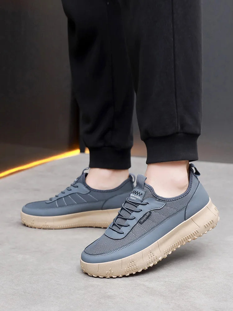 Men’s Casual Sports Shoes – Comfortable, Breathable, Round-Toe, Soft-Soled, Fashionable & Versatile Footwear.
