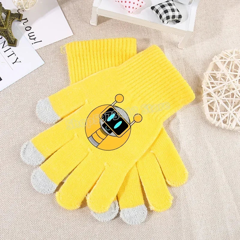 Incredibox Sprunki Kids Knitted Gloves – Winter Warm Cartoon Anime Fashion Accessories for Boys & Girls, Perfect Birthday Gift.