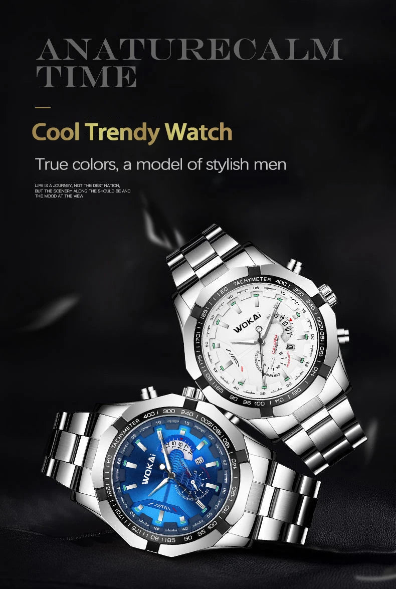 UTHAI CQ277 Men’s Business Quartz Watch – Calendar Luxury Gift