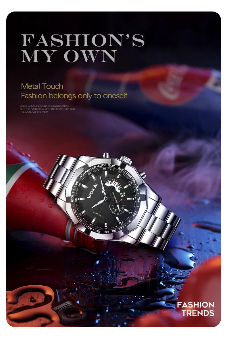 UTHAI CQ277 Men’s Business Quartz Watch – Calendar Luxury Gift